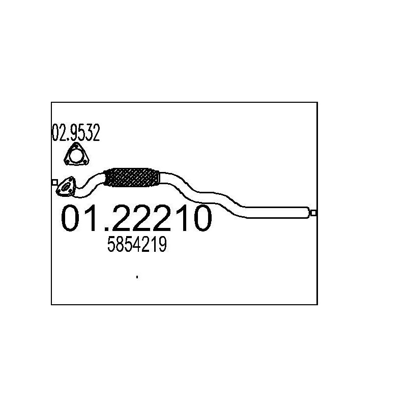 Výfukové potrubie MTS 01.22210