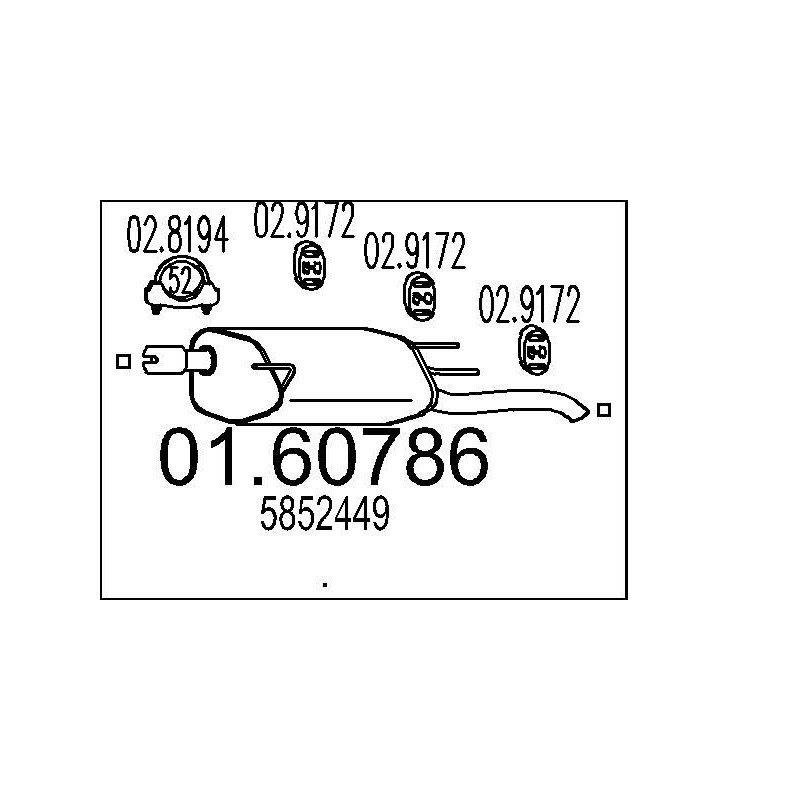 Koncový tlmic výfuku MTS 01.60786
