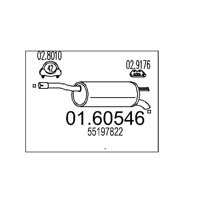 Koncový tlmic výfuku MTS 01.60546