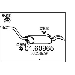 Koncový tlmic výfuku MTS 01.60965