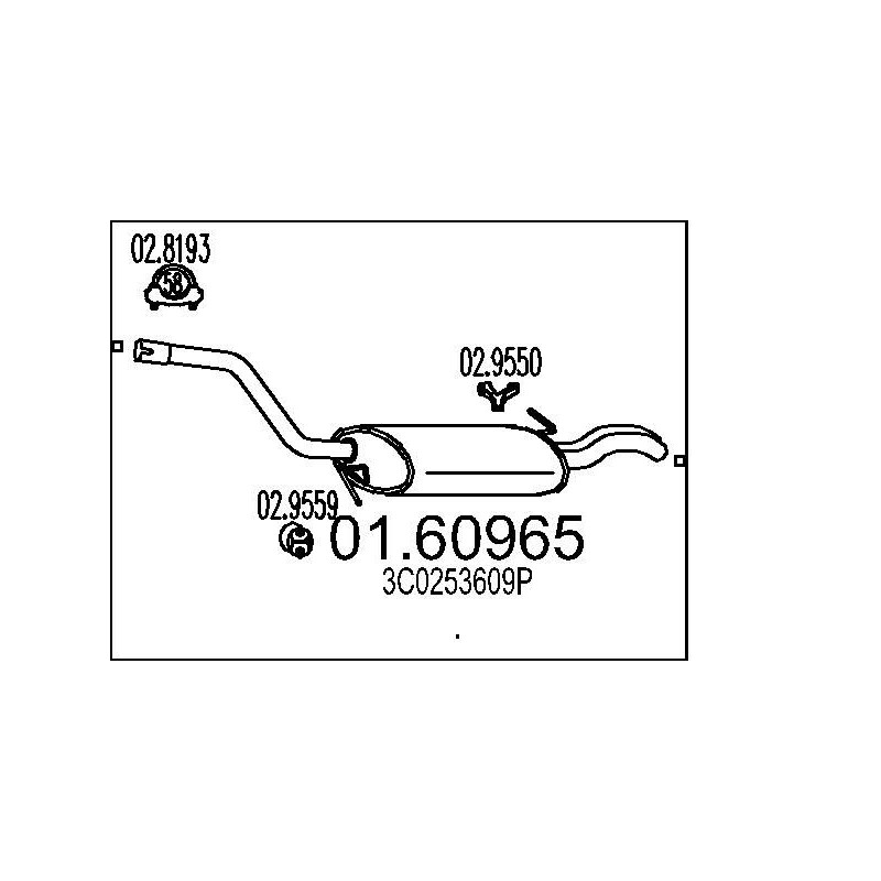 Koncový tlmic výfuku MTS 01.60965