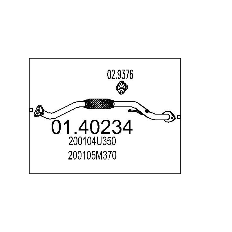 Výfukové potrubie MTS 01.40234