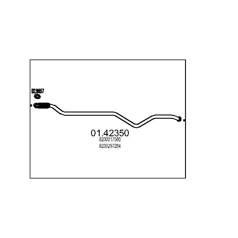 Výfukové potrubie MTS 01.42350