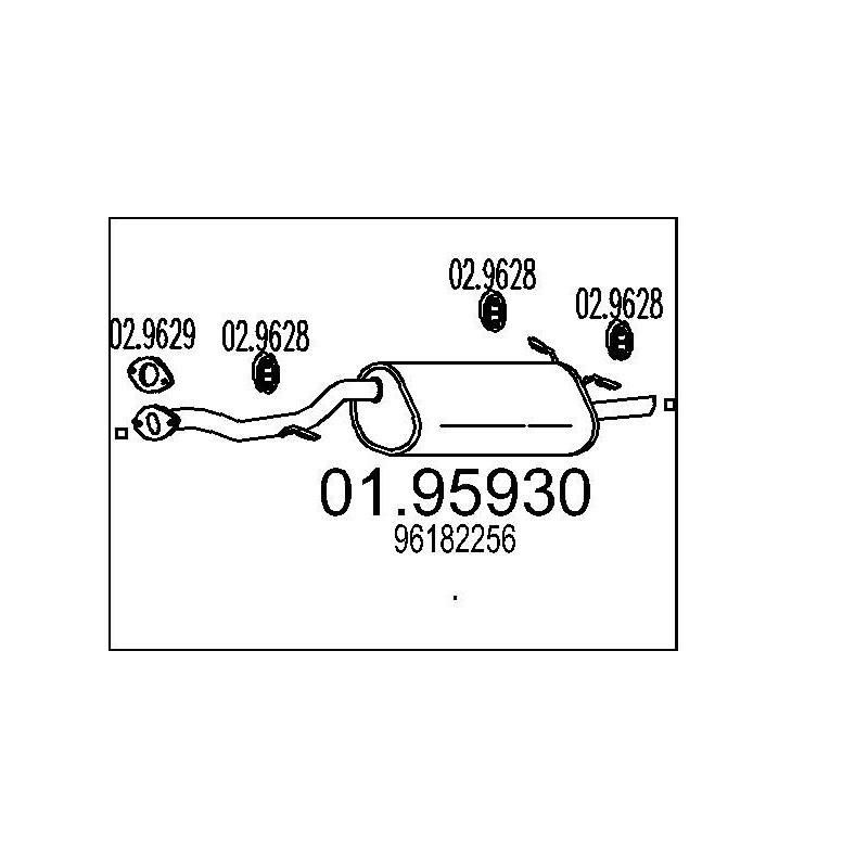 Koncový tlmic výfuku MTS 01.95910