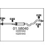 Stredný tlmic výfuku MTS 01.58040