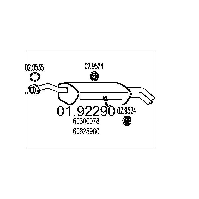 Koncový tlmic výfuku MTS 01.92280