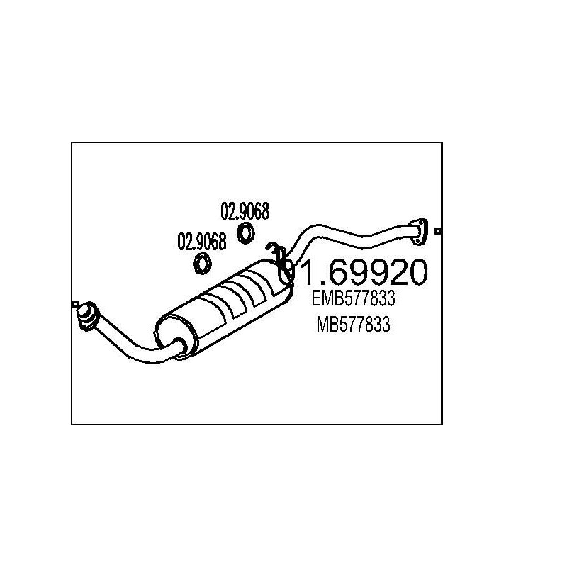 Koncový tlmic výfuku MTS 01.69920