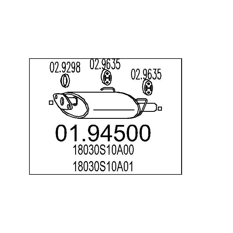 Koncový tlmic výfuku MTS 01.94380