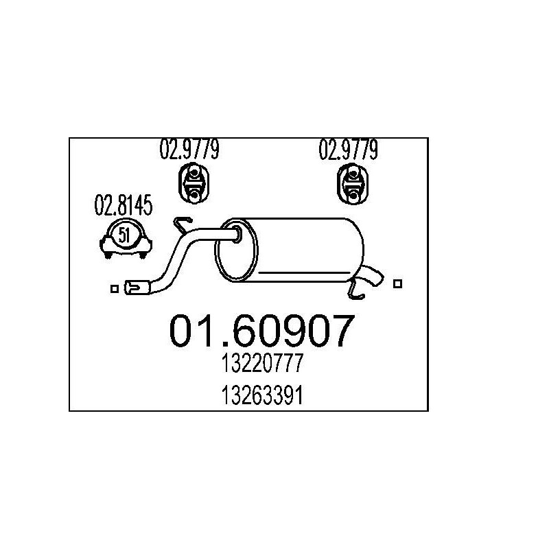 Koncový tlmic výfuku MTS 01.60907