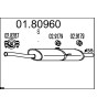 Stredný tlmic výfuku MTS 01.80940