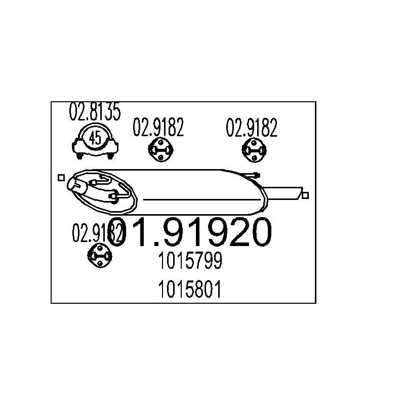 Koncový tlmic výfuku MTS 01.91810