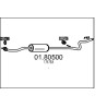 Stredný tlmic výfuku MTS 01.80450
