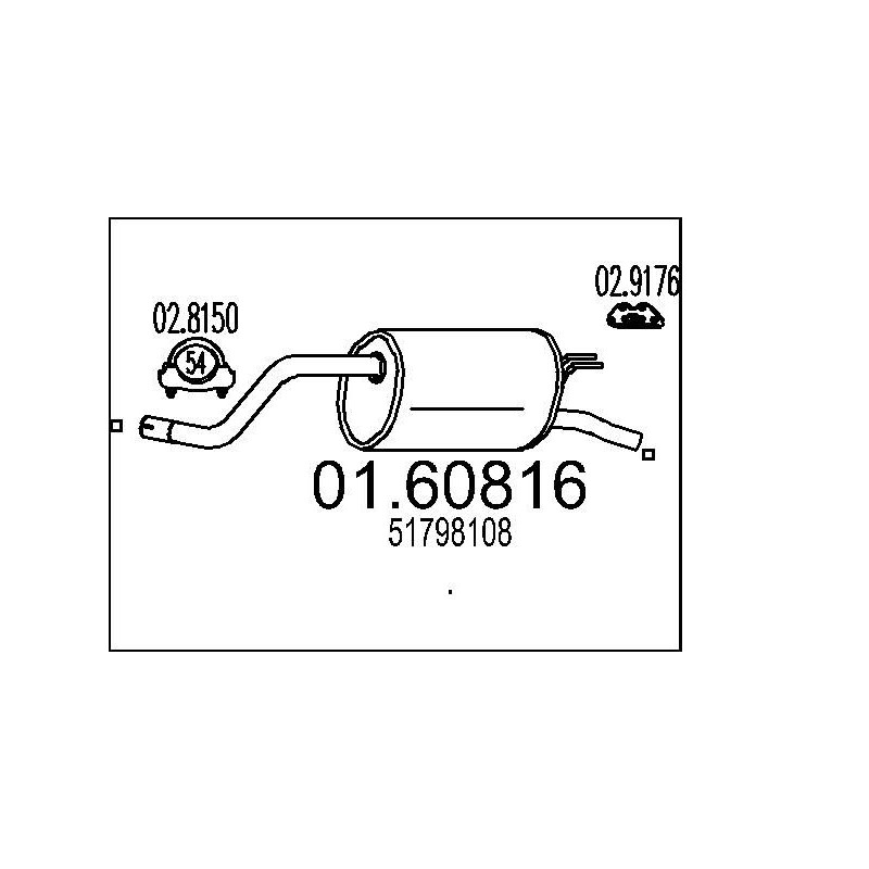 Koncový tlmic výfuku MTS 01.60816