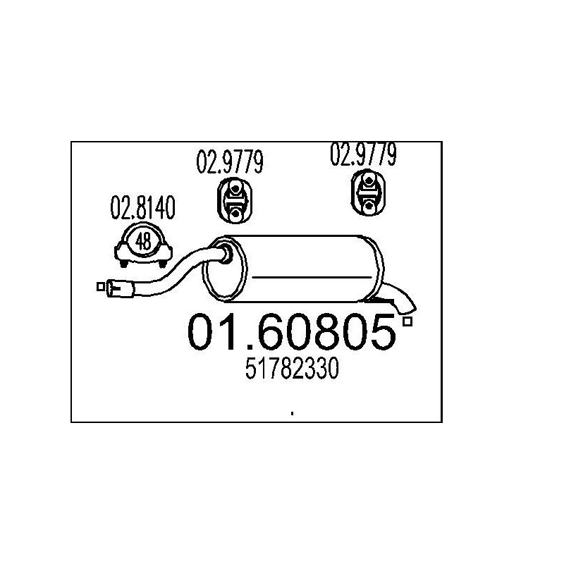 Koncový tlmic výfuku MTS 01.60805
