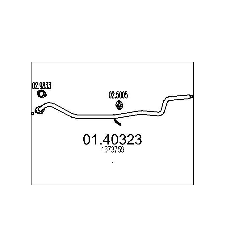 Výfukové potrubie MTS 01.40323