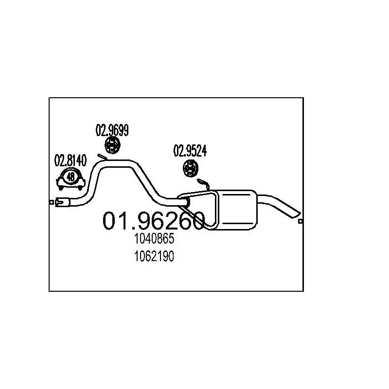 Koncový tlmic výfuku MTS 01.96250