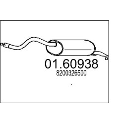 Koncový tlmic výfuku MTS 01.60938