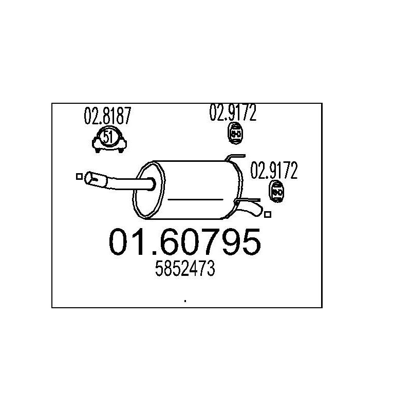 Koncový tlmic výfuku MTS 01.60795