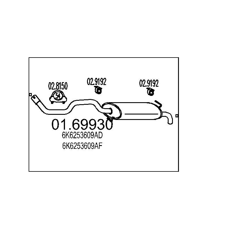 Koncový tlmic výfuku MTS 01.69930