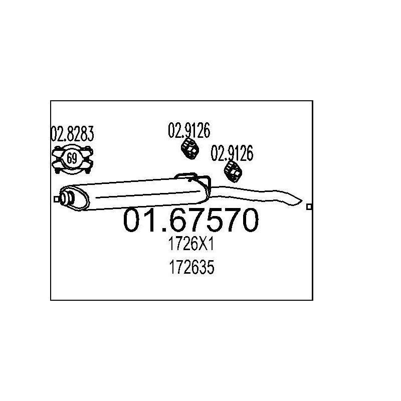 Koncový tlmic výfuku MTS 01.67570
