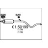 Stredný tlmic výfuku MTS 01.50199