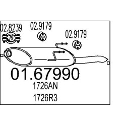 Koncový tlmic výfuku MTS 01.67990
