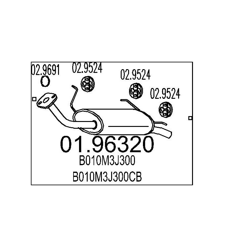 Koncový tlmic výfuku MTS 01.96270