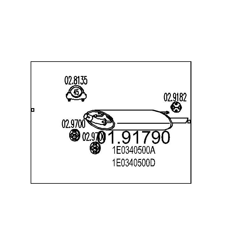 Koncový tlmic výfuku MTS 01.91770
