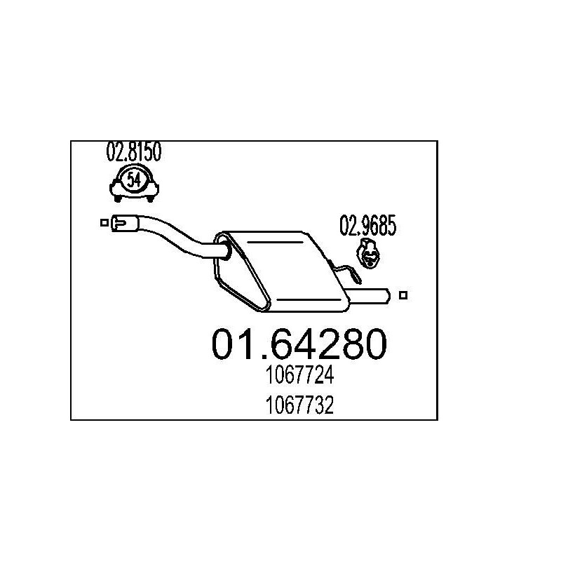Koncový tlmic výfuku MTS 01.64280