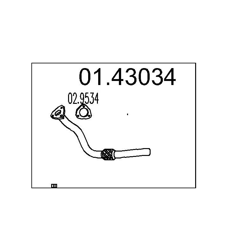 Výfukové potrubie MTS 01.43034