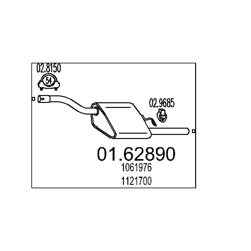 Koncový tlmic výfuku MTS 01.62890