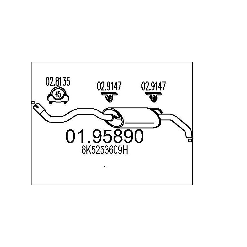 Koncový tlmic výfuku MTS 01.95850