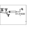 Stredný tlmic výfuku MTS 01.51830