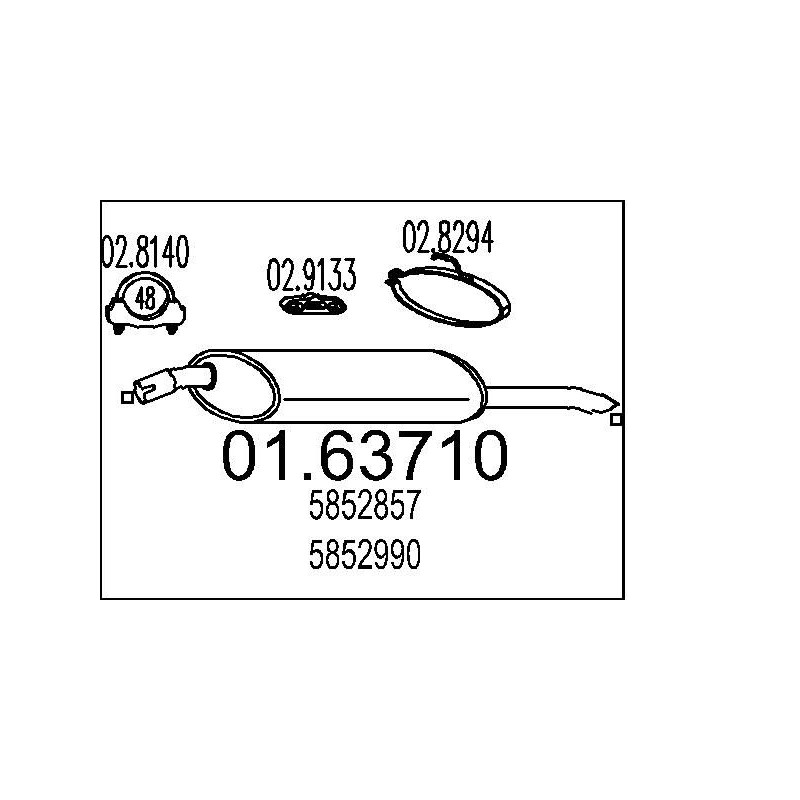 Koncový tlmic výfuku MTS 01.63710