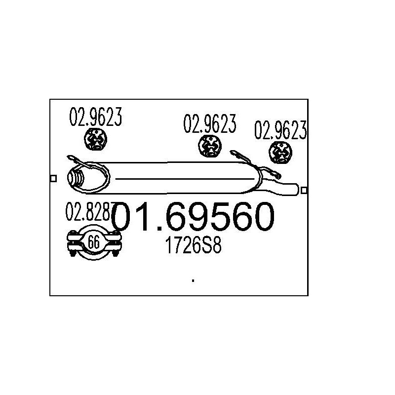 Koncový tlmic výfuku MTS 01.69560