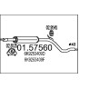 Stredný tlmic výfuku MTS 01.57560