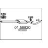 Stredný tlmic výfuku MTS 01.58820