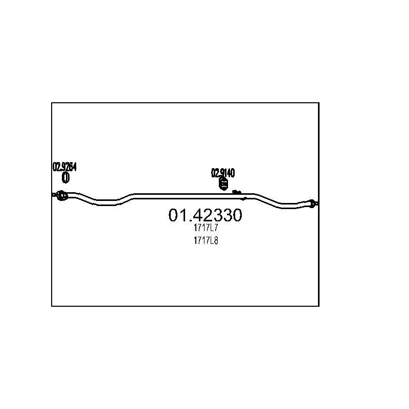 Výfukové potrubie MTS 01.42330