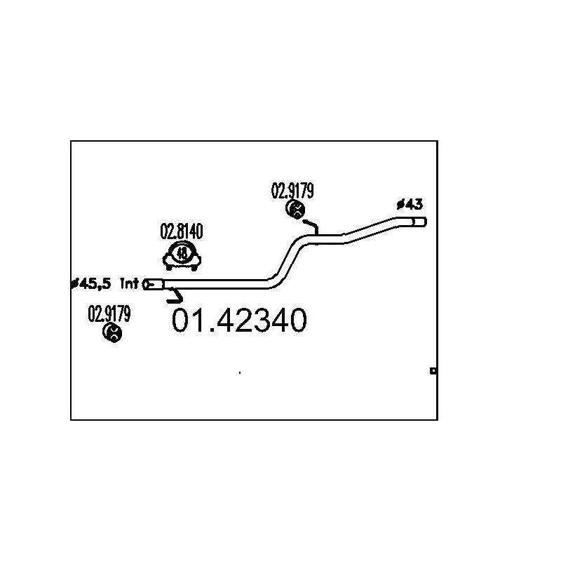 Výfukové potrubie MTS 01.42340