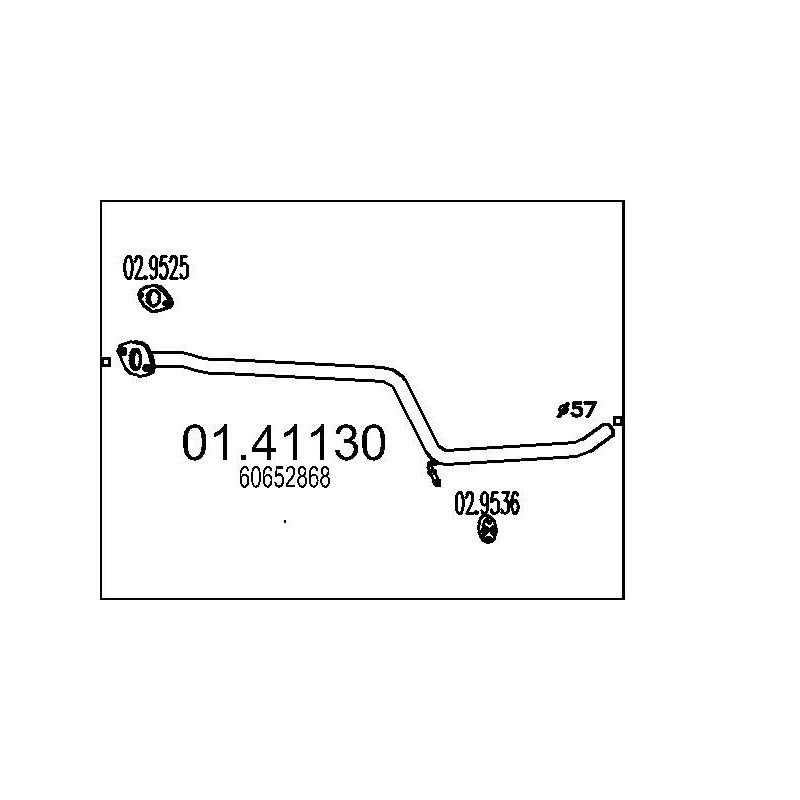 Výfukové potrubie MTS 01.41130