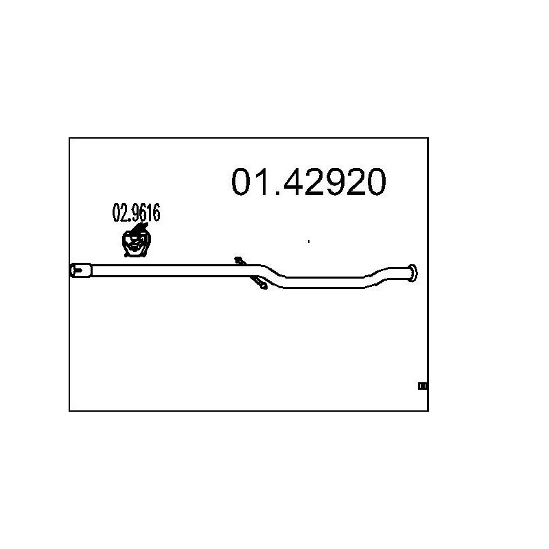 Výfukové potrubie MTS 01.42920
