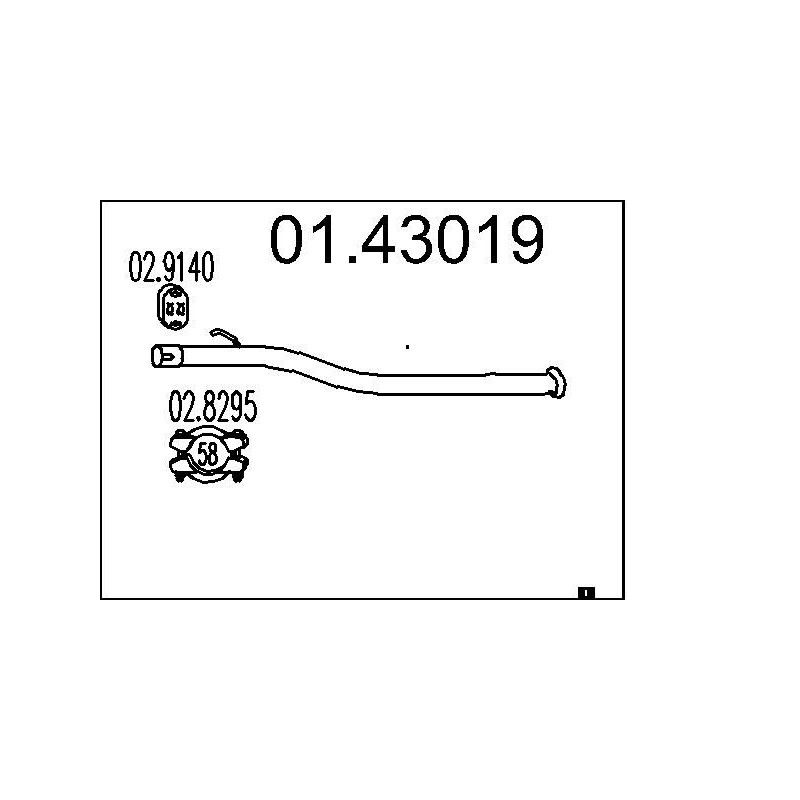 Výfukové potrubie MTS 01.43019