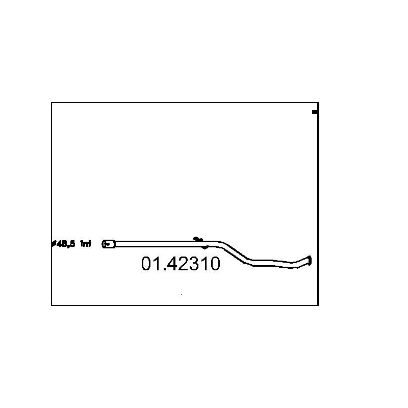 Výfukové potrubie MTS 01.42310