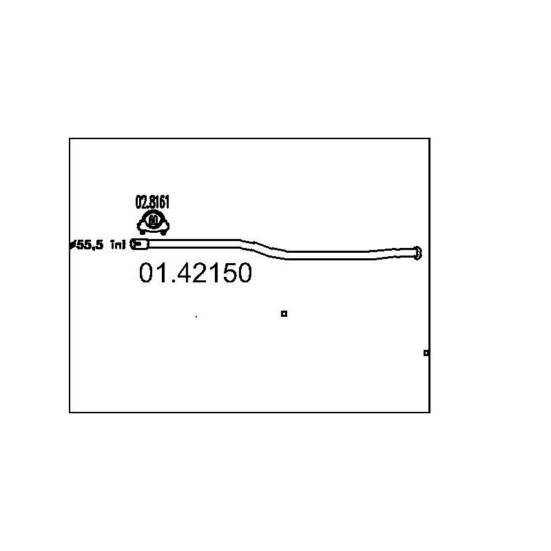 Výfukové potrubie MTS 01.42150