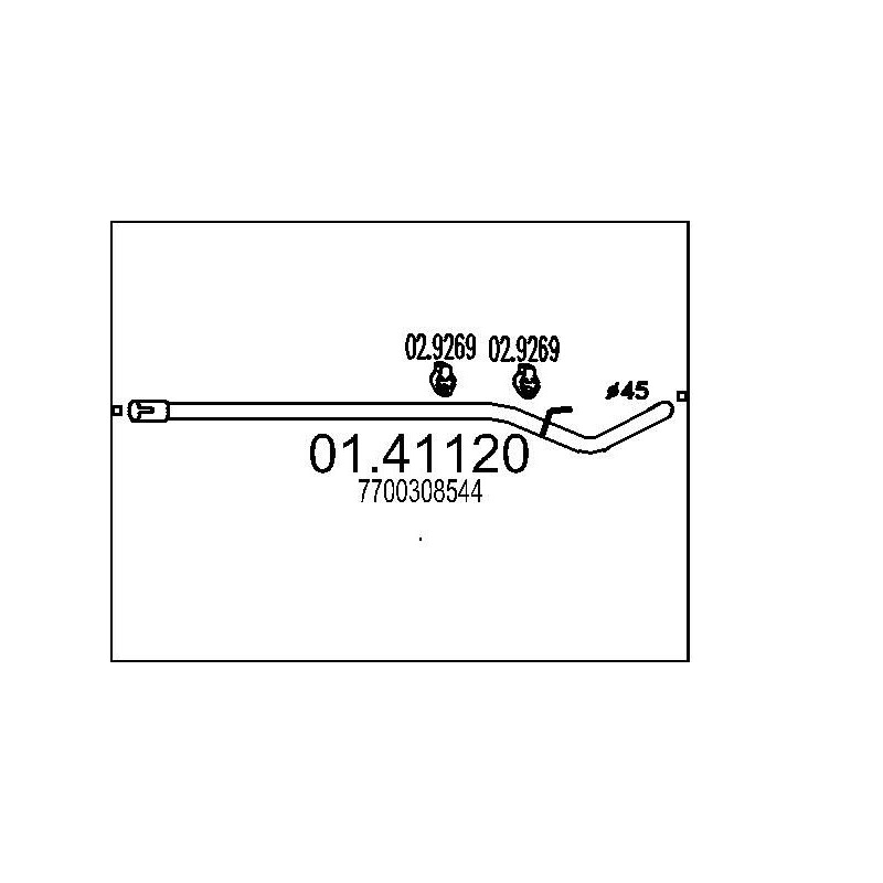 Výfukové potrubie MTS 01.41120