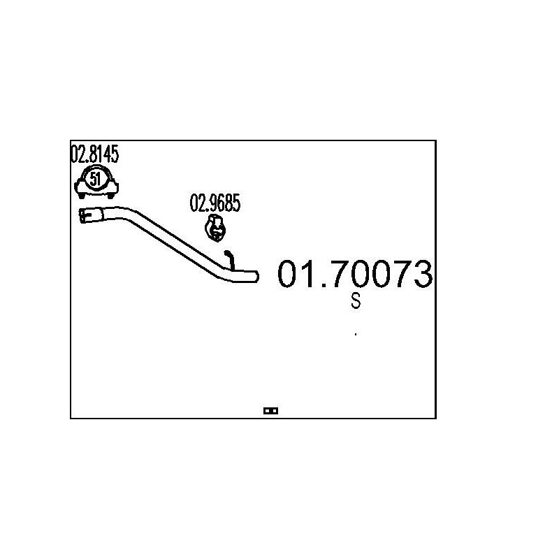 Výfukové potrubie MTS 01.70073