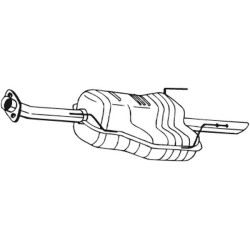 Koncový tlmič výfuku BOSAL 185-455