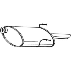 Koncový tlmič výfuku BOSAL 190-289