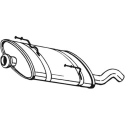 Koncový tlmič výfuku BOSAL 190-873