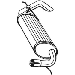 Koncový tlmič výfuku BOSAL 211-395